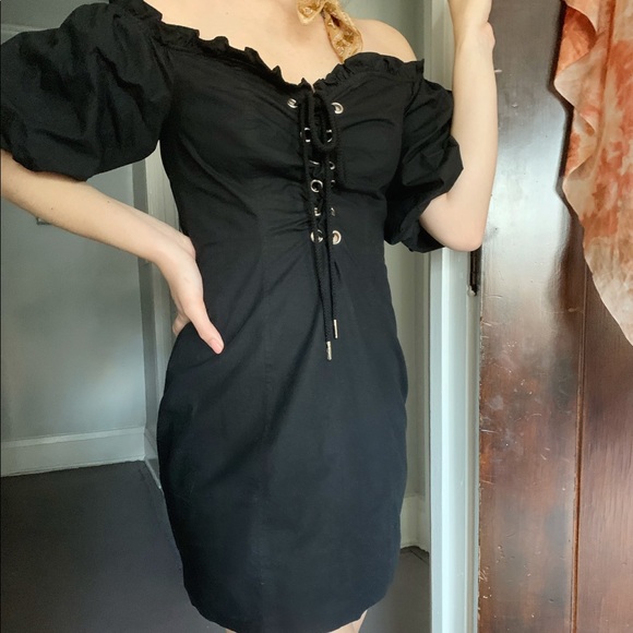 I.AM.GIA Black Off-The-Shoulder Dress - Picture 3 of 3